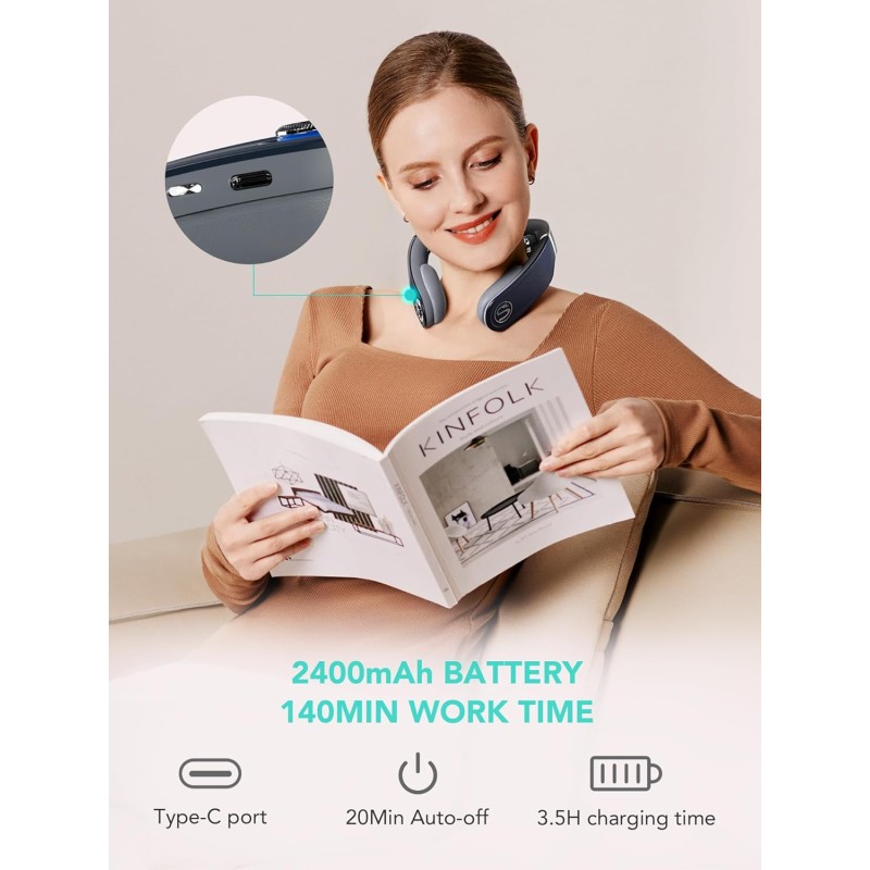 Buy SKG Neck Massager - G7 Pro-Fold - Pulse-Heat-APP-Multiple Heads in Cyprus, Nicosia, Limassol, Larnaka, Pafos