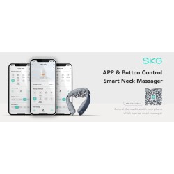 Buy SKG Neck Massager - G7 Pro-Fold - Pulse-Heat-APP-Multiple Heads in Cyprus, Nicosia, Limassol, Larnaka, Pafos
