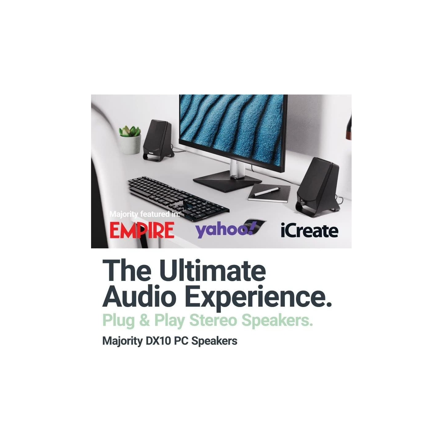 Majority PC Speakers - DX 10 - 10W 2.0 USB Powered — Buy in Cyprus with Fast Delivery