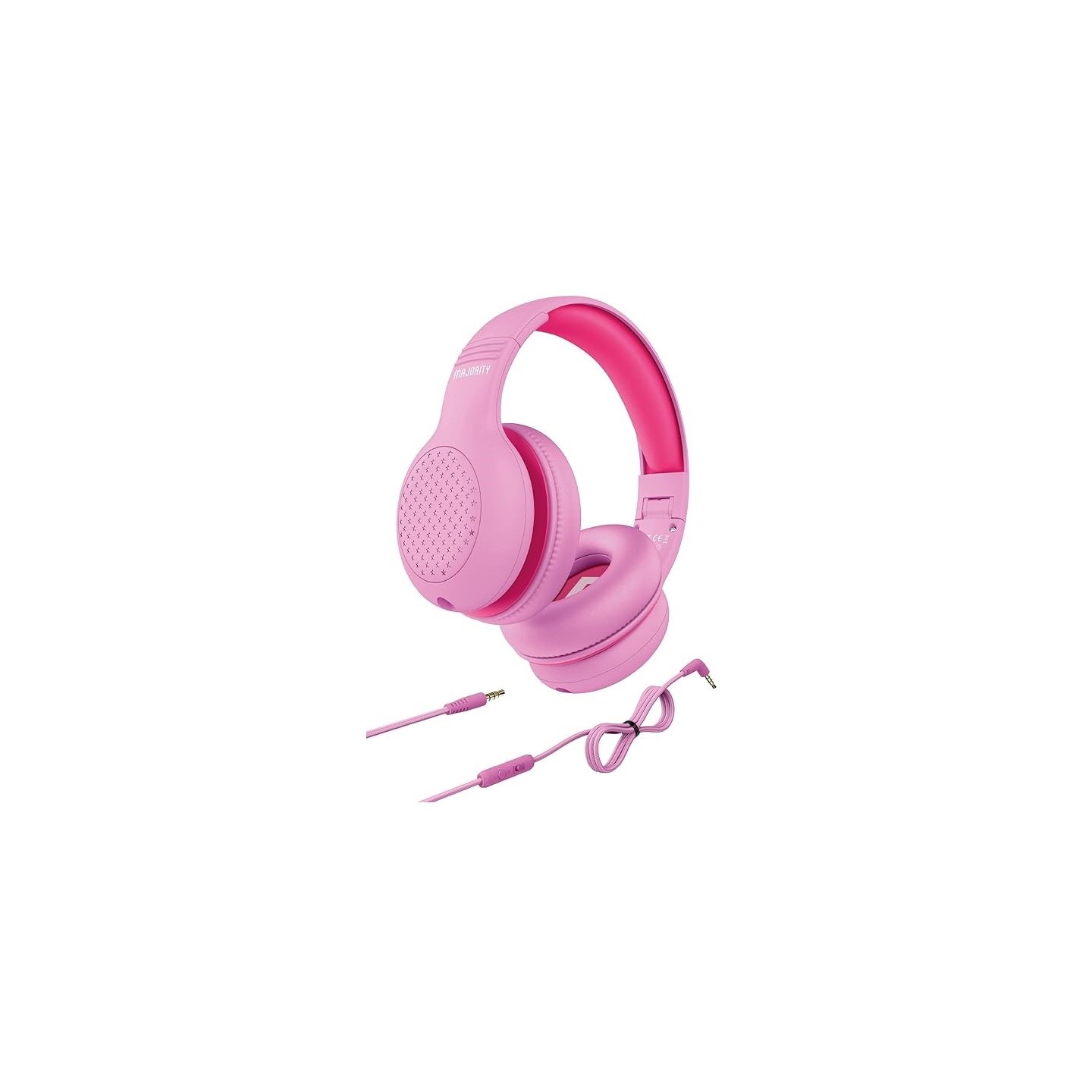 Majority SUPERSTAR Headphones - Pink - Kids Over Ear — Buy in Cyprus with Fast Delivery