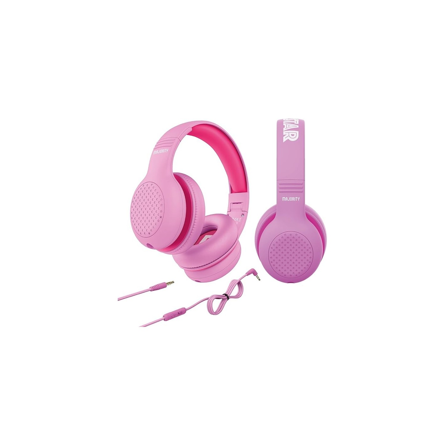 Majority SUPERSTAR Headphones - Pink - Kids Over Ear — Buy in Cyprus with Fast Delivery