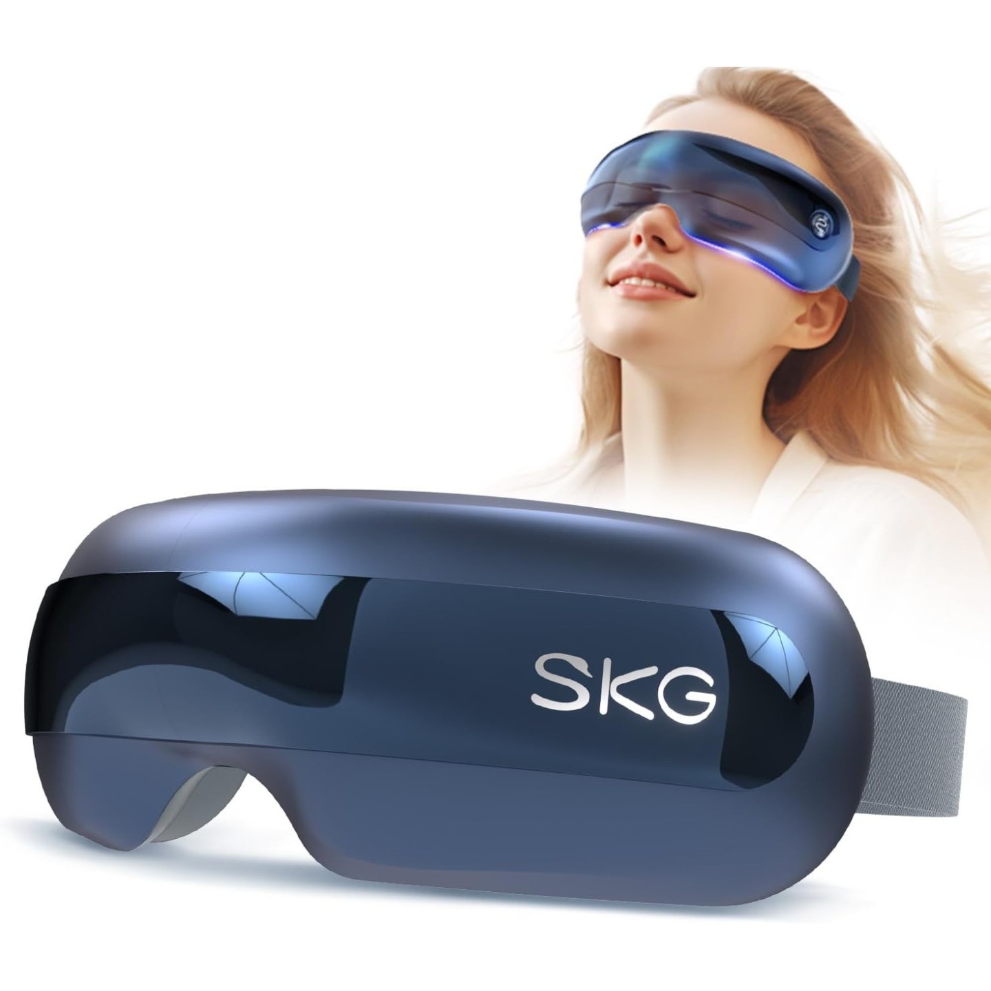 SKG Eye Massager - E3 Pro - Airbag-Hot Compress-Music & Visible Window — Buy in Cyprus with Fast Delivery