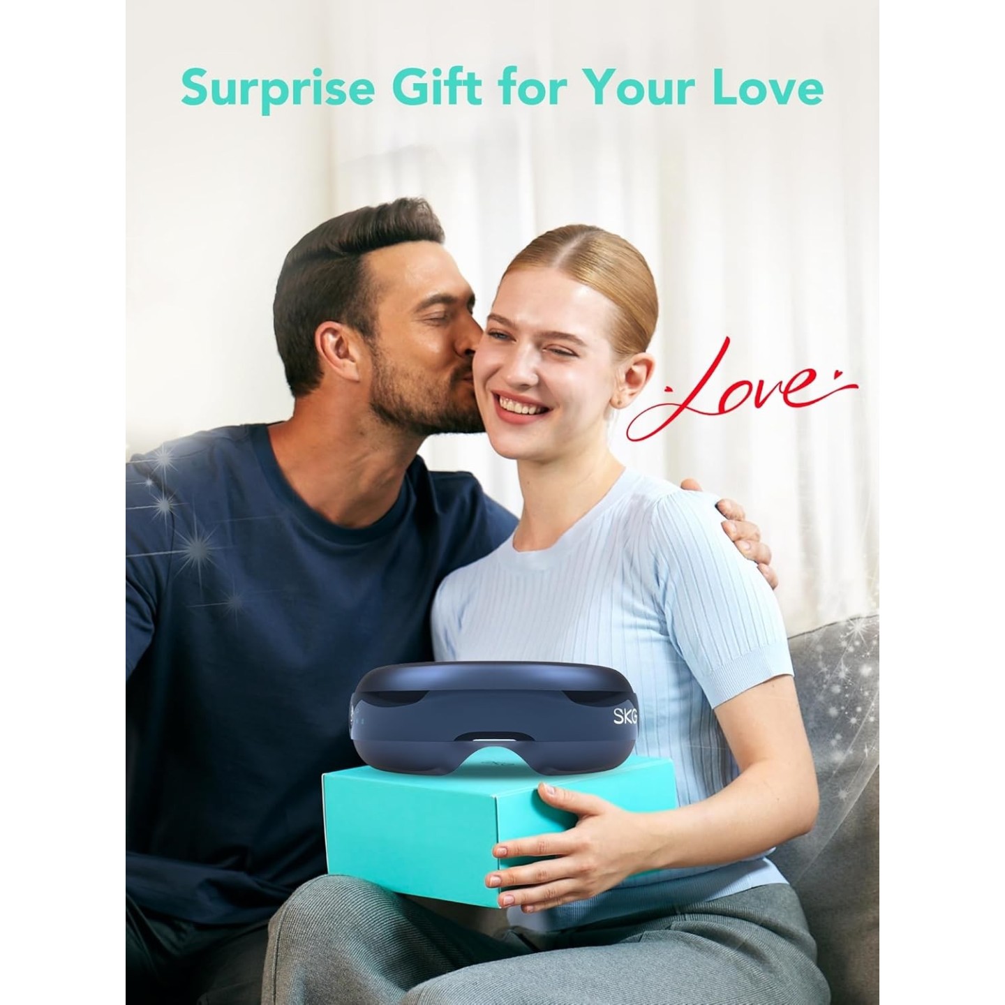 SKG Eye Massager - E3 Pro - Airbag-Hot Compress-Music & Visible Window — Buy in Cyprus with Fast Delivery