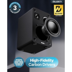 Buy Majority Speakers Passive 2.0 Set - D70X - 60W Black (pair) in Cyprus, Nicosia, Limassol, Larnaka, Pafos