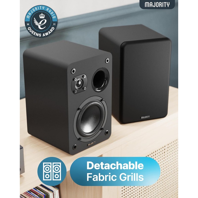 Buy Majority Speakers Passive 2.0 Set - D70X - 60W Black (pair) in Cyprus, Nicosia, Limassol, Larnaka, Pafos