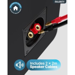 Buy Majority Speakers Passive 2.0 Set - D70X - 60W Black (pair) in Cyprus, Nicosia, Limassol, Larnaka, Pafos