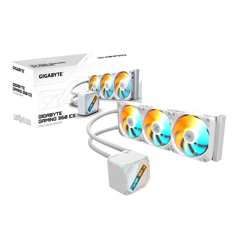 Buy GIGABYTE GME 360I AIO 360mm Liquid CPU Cooler - White, 3x120mm ARGB Fans in Cyprus, Nicosia, Limassol, Larnaka, Pafos