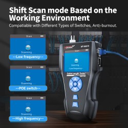 Noyafa Multi-Function Cable Tester with PoE, Ping, TDR Length Measurement, Port Flashing & NCV for RJ45, RJ11, BNC, C...
