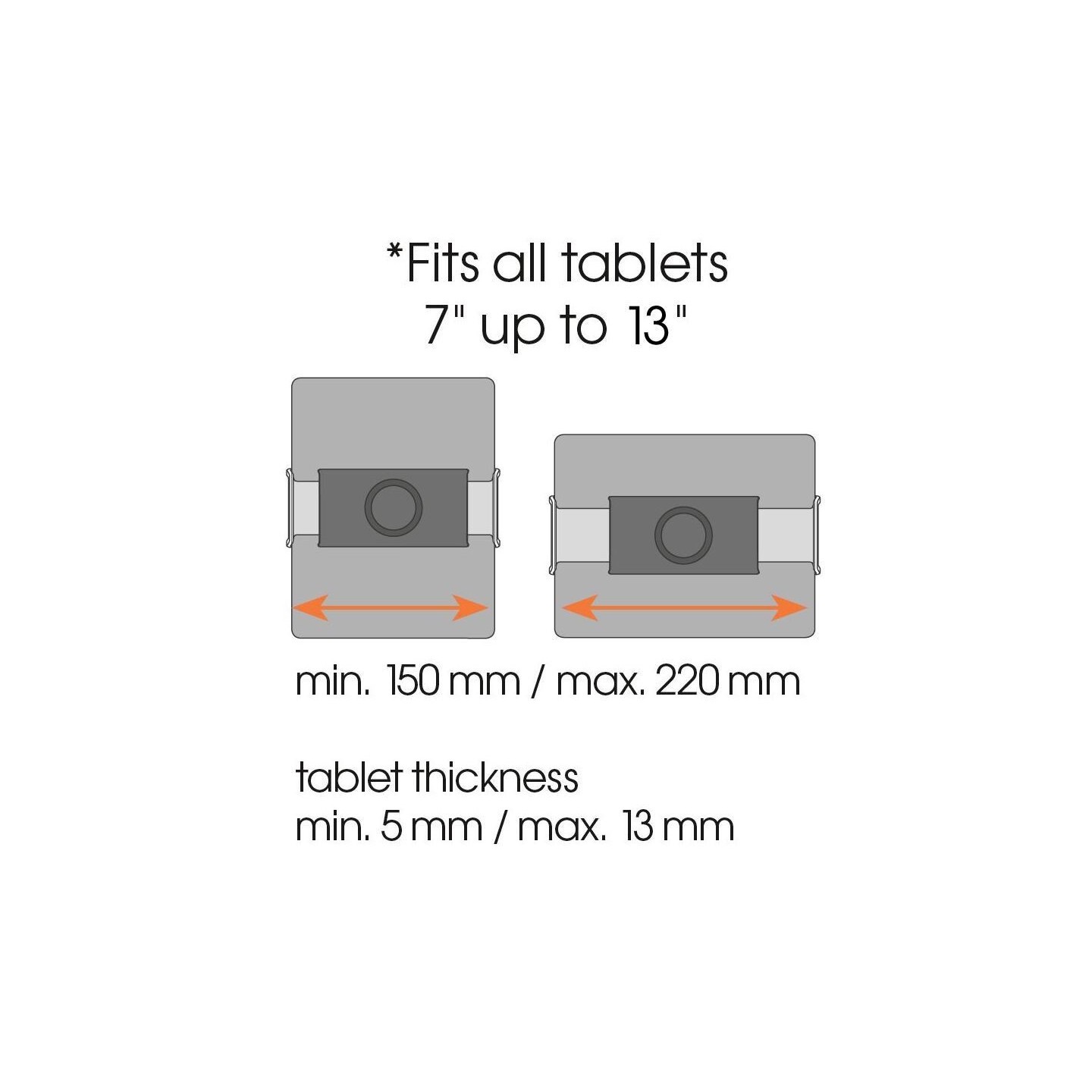 Vogels Tablet Wall Mount - TMS1030 - 2 arms 7-13'' — Buy in Cyprus with Fast Delivery