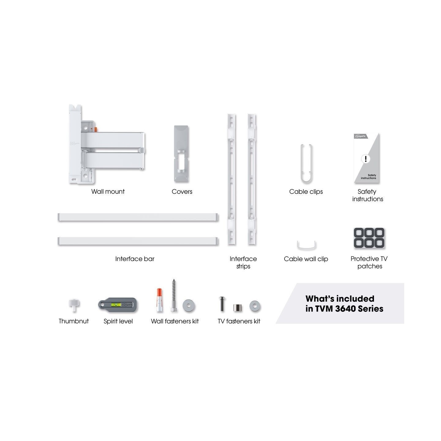 Vogels COMFORT TV Wall Mount - TVM3643 - 60x40 Turn2A White — Buy in Cyprus with Fast Delivery