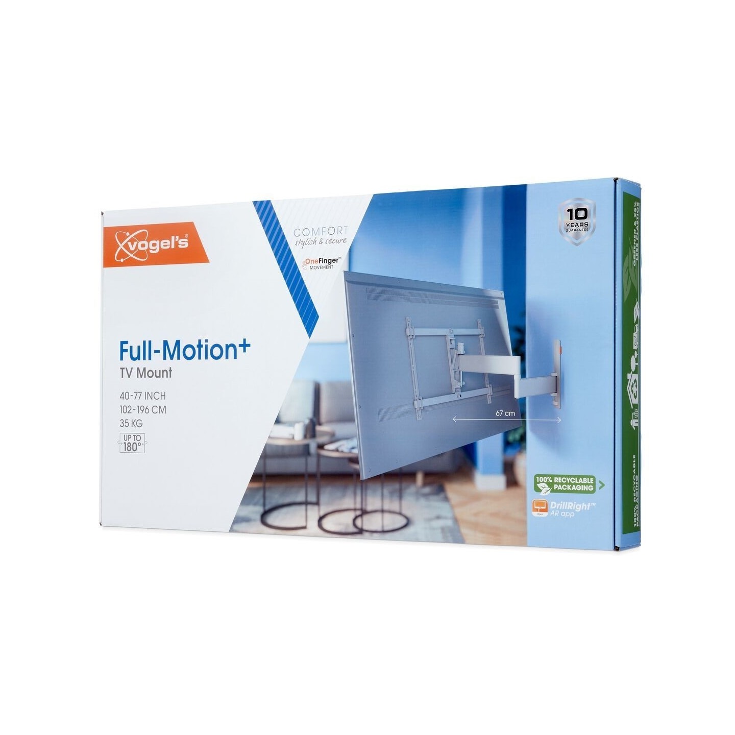 Vogels COMFORT TV Wall Mount - TVM3643 - 60x40 Turn2A White — Buy in Cyprus with Fast Delivery