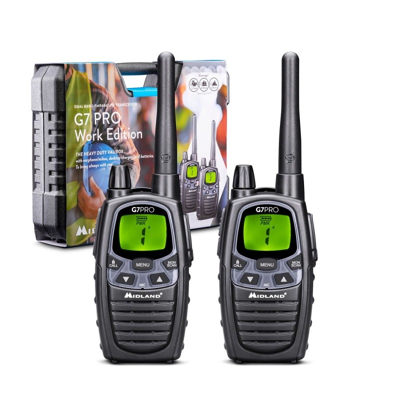 Buy Midland Radio G-Series PMR - G7 Pro - Work Edition Valibox in Cyprus, Nicosia, Limassol, Larnaka, Pafos