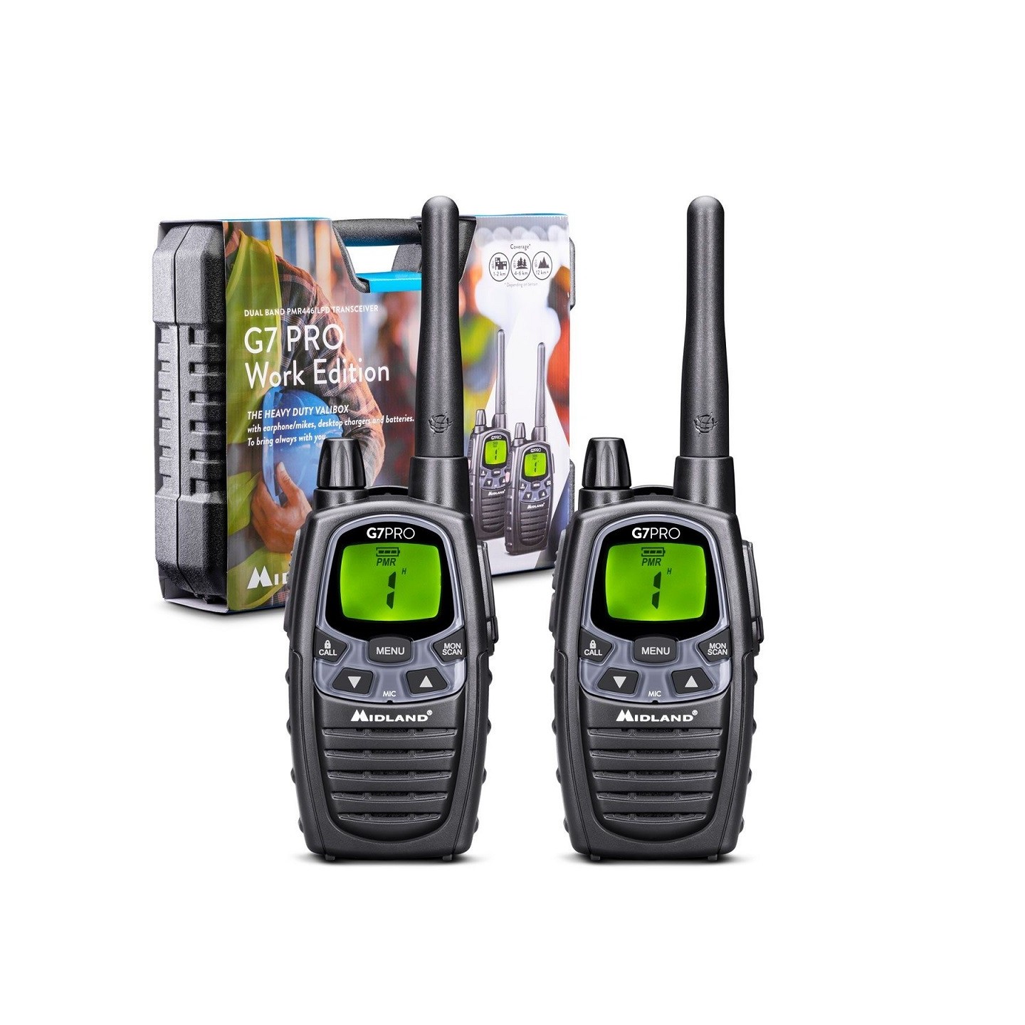 Midland Radio G-Series PMR - G7 Pro - Work Edition Valibox — Buy in Cyprus with Fast Delivery