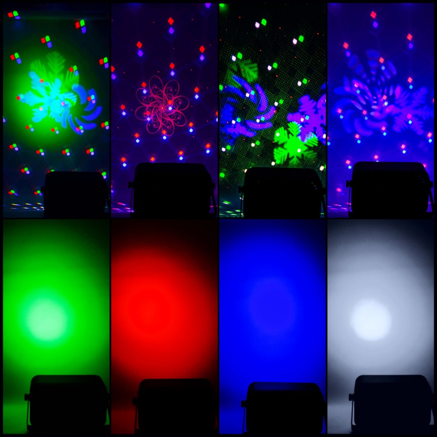 QTXlight GOBO Hex 6-in-1 LED & Laser Effect - 151.745UK - GOBO Hex 6-in-1 LED & Laser Effect