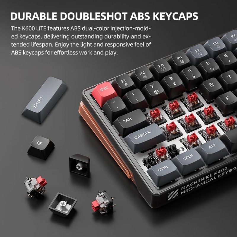 Buy Machenike LITE Mechanical Gaming Keyboard - K600-B100 - 104 Red Switch Keys in Cyprus, Nicosia, Limassol, Larnaka, Pafos