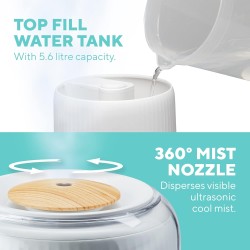 Buy Homedics Totalcomfort Deluxe Ultrasonic Humidifier - CMTF91 - Totalcomfort D... in Cyprus, Nicosia, Limassol, Larnaka, Pafos