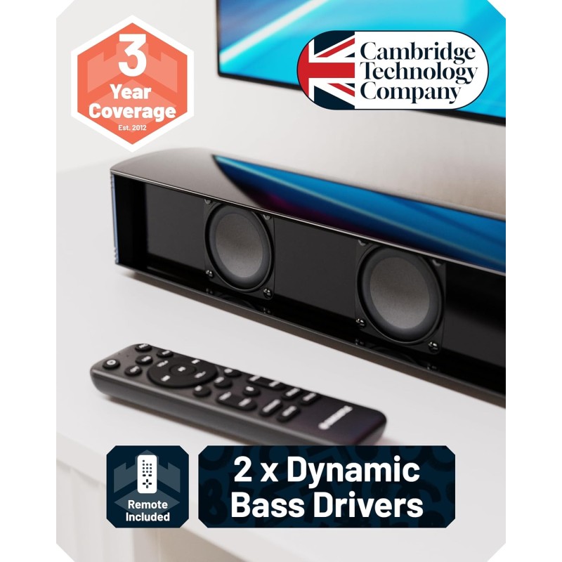 Buy Majority Soundbar - SB80 - Split 2in1 Bar Speakers 120W BT,HDMI,USB (Oakcastle) in Cyprus, Nicosia, Limassol, Larnaka, Pafos