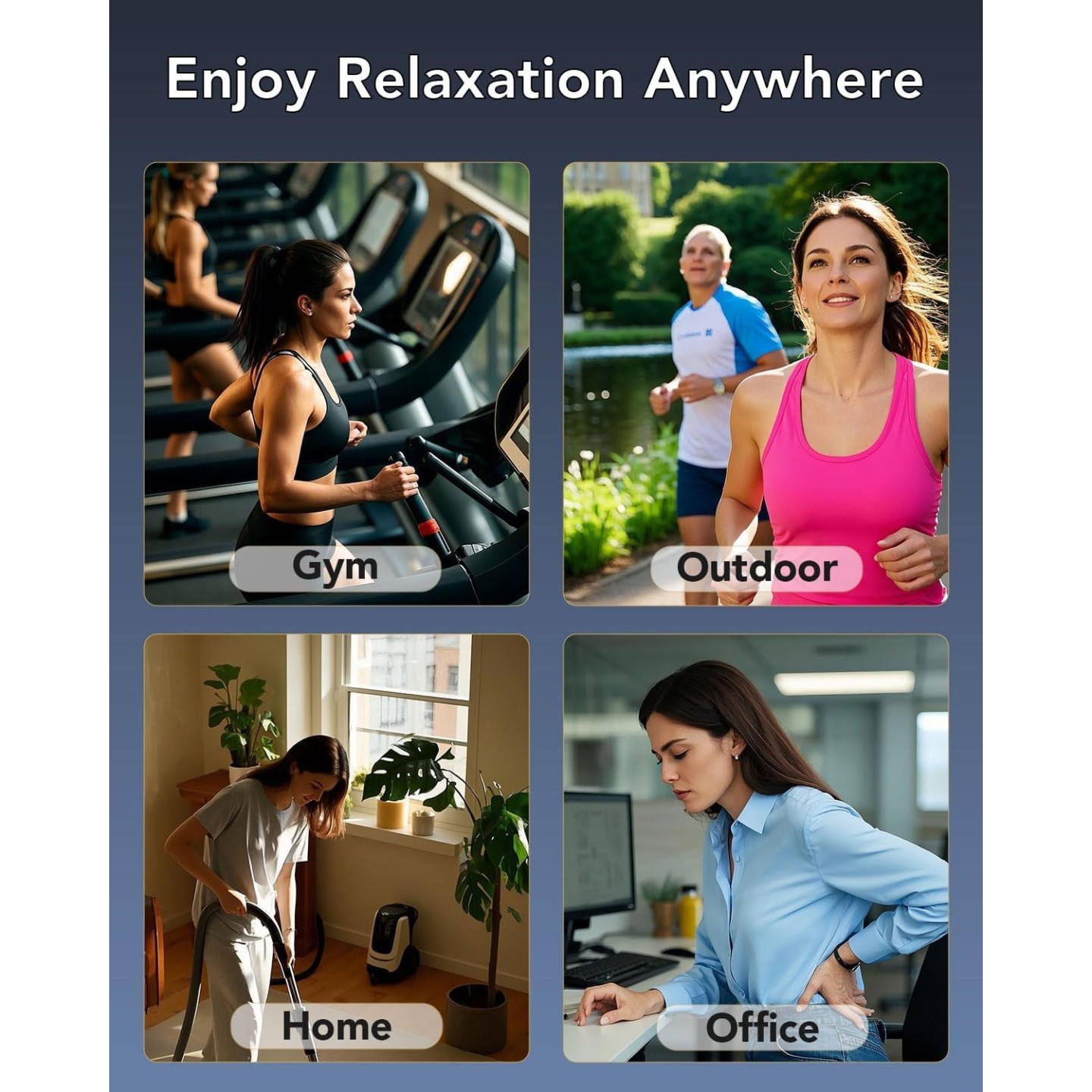 SKG Body Gun Massager - FS700 - 600-3200 RPM & LED Display — Buy in Cyprus with Fast Delivery