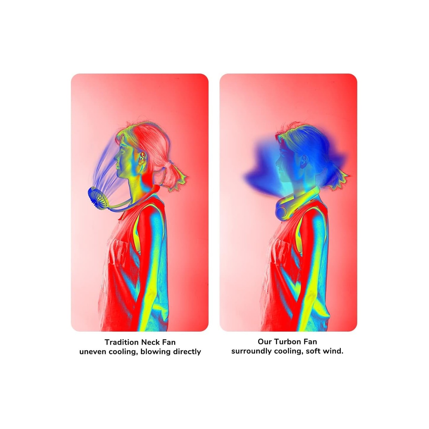 Jisulife Bladeless Turbine Neck Fan - FA14 - Green — Buy in Cyprus with Fast Delivery