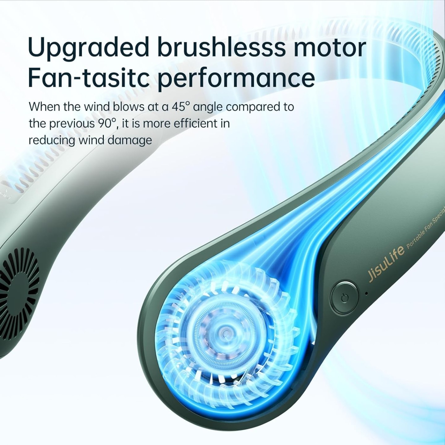 Jisulife Bladeless Turbine Neck Fan - FA14 - Green — Buy in Cyprus with Fast Delivery
