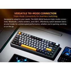 Buy Machenike Keyboard - K600-B82W - Gasket Wireless BT Gaming Mechanical Keyboa... in Cyprus, Nicosia, Limassol, Larnaka, Pafos