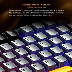 Buy Machenike Keyboard - K600-B82W - Gasket Wireless BT Gaming Mechanical Keyboa... in Cyprus, Nicosia, Limassol, Larnaka, Pafos