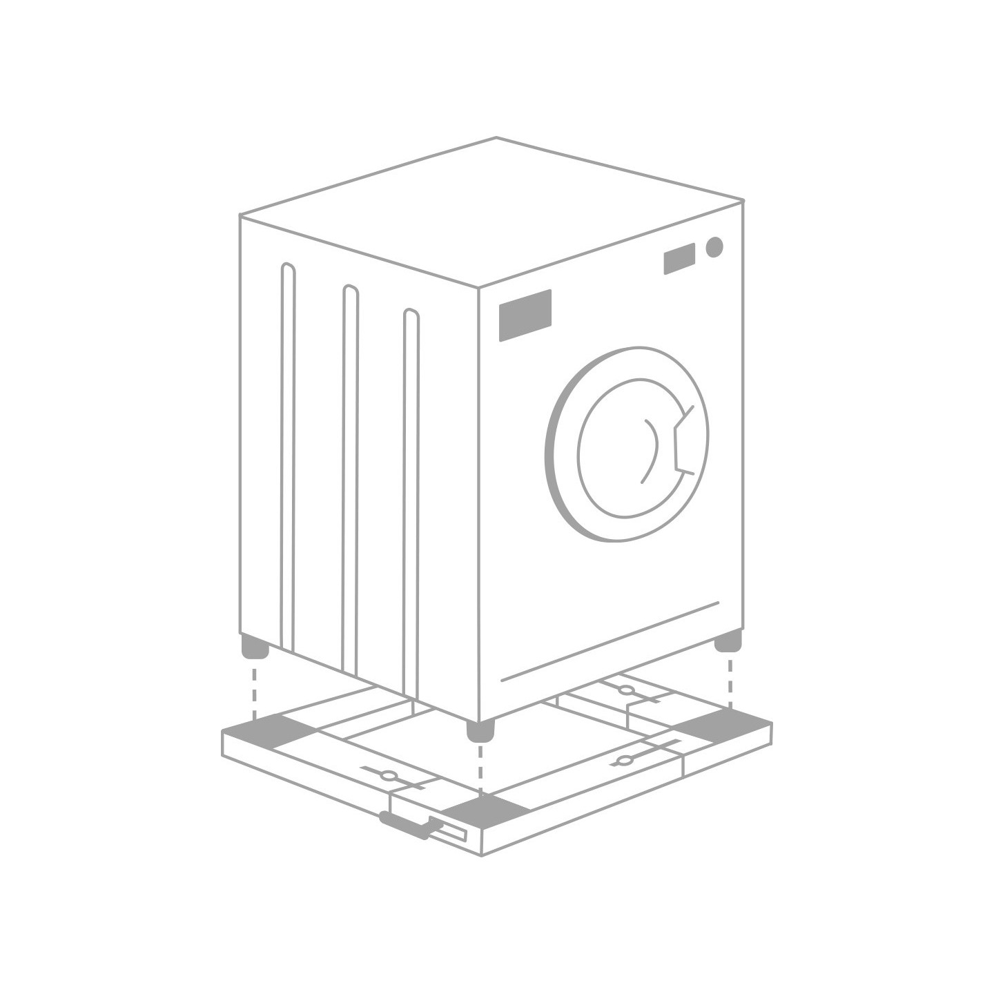 Superior Washing Machine Anti Vibration Base - with Wheels — Buy in Cyprus with Fast Delivery