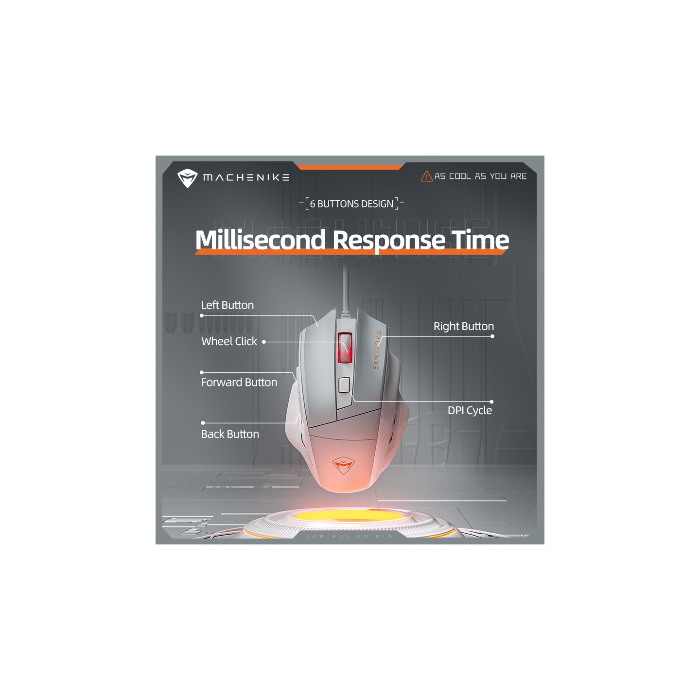 Machenike M3 Wired Gaming Mouse - 3200 DPI 6 Buttons (Boxed) — Buy in Cyprus with Fast Delivery