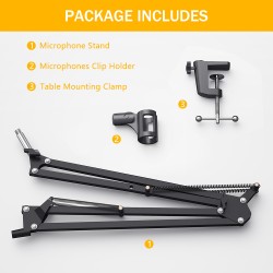 Buy Maono Boom Arm Microphone Bracket - AU-B01 - Basic Version in Cyprus, Nicosia, Limassol, Larnaka, Pafos