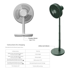 Buy Jisulife Extendable Rotating Desktop Fan - FA13P - White in Cyprus, Nicosia, Limassol, Larnaka, Pafos