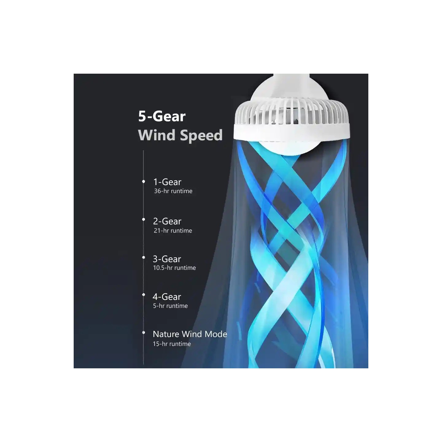 Jisulife Extendable Rotating Desktop Fan - FA13P - White — Buy in Cyprus with Fast Delivery