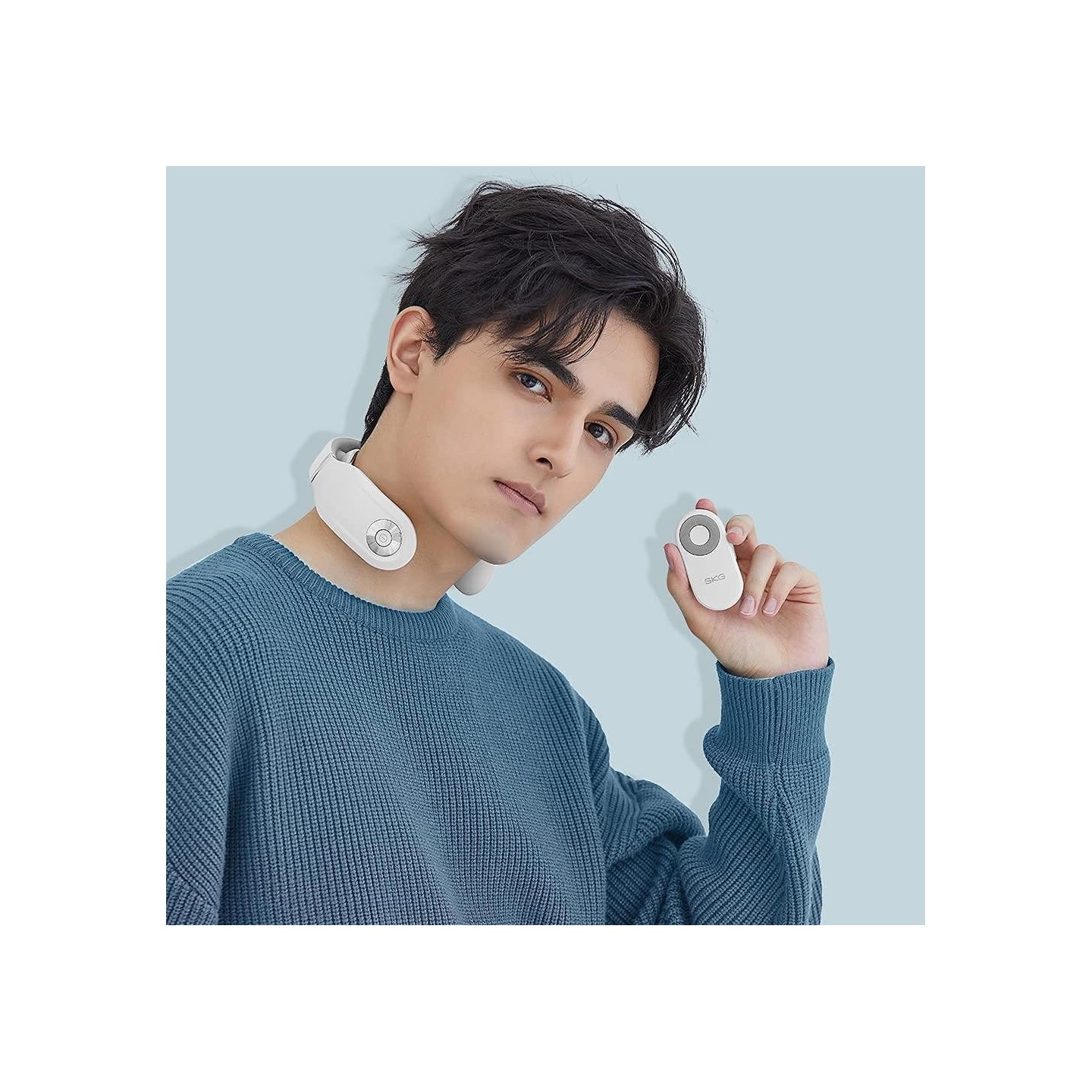 SKG Neck Massager - 4098E - Pulse-Heat-Remote-3xModes — Buy in Cyprus with Fast Delivery