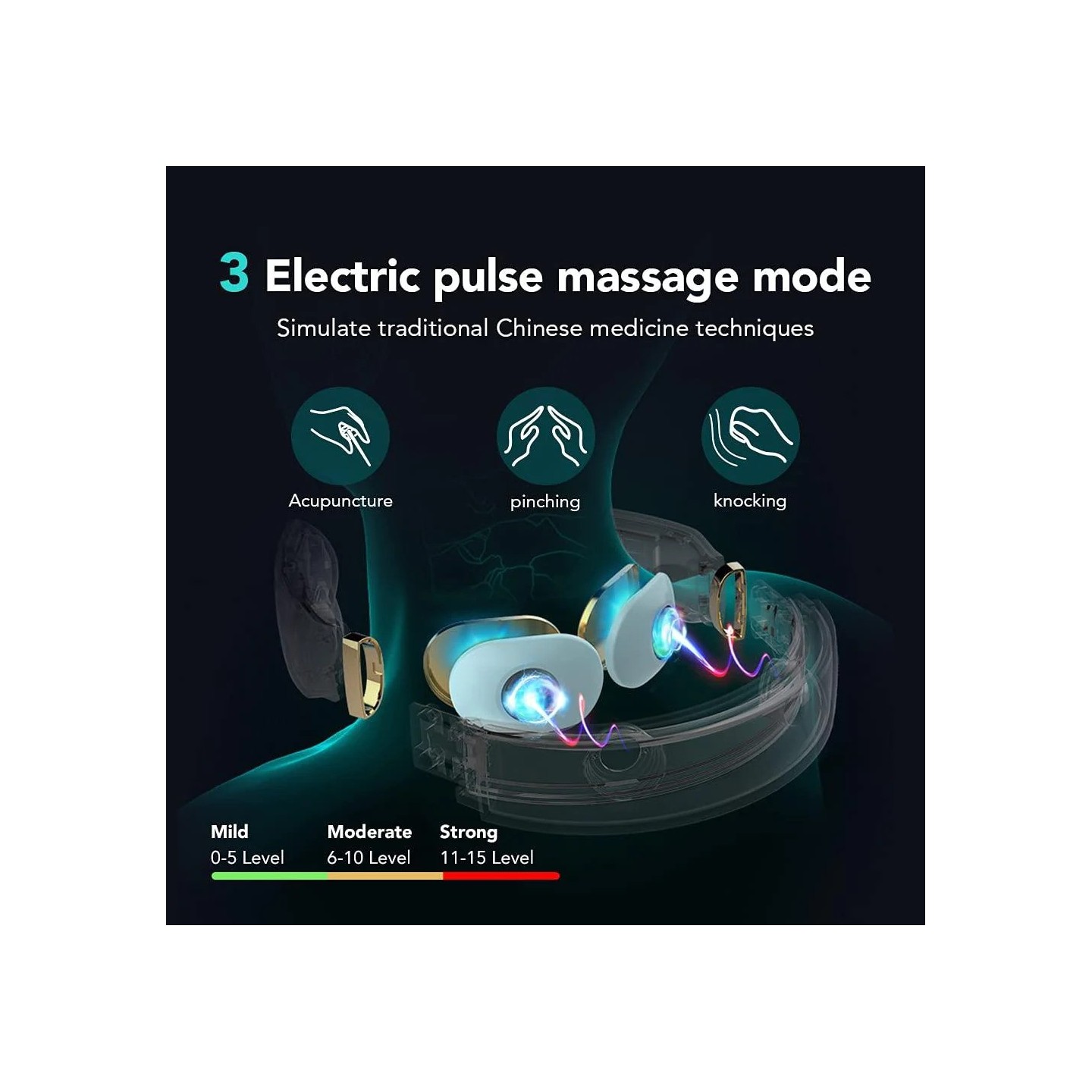 SKG Neck Massager - 4098E - Pulse-Heat-Remote-3xModes — Buy in Cyprus with Fast Delivery
