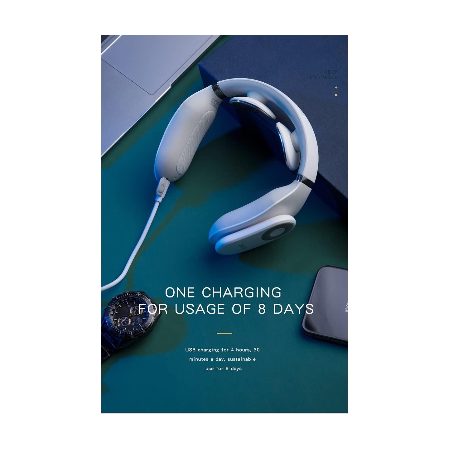 SKG Neck Massager - 4098E - Pulse-Heat-Remote-3xModes — Buy in Cyprus with Fast Delivery