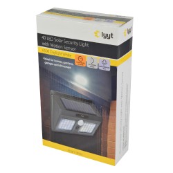 Buy LYYT 40 LED Solar Security Light - 154.843UK - with Motion Sensor in Cyprus, Nicosia, Limassol, Larnaka, Pafos