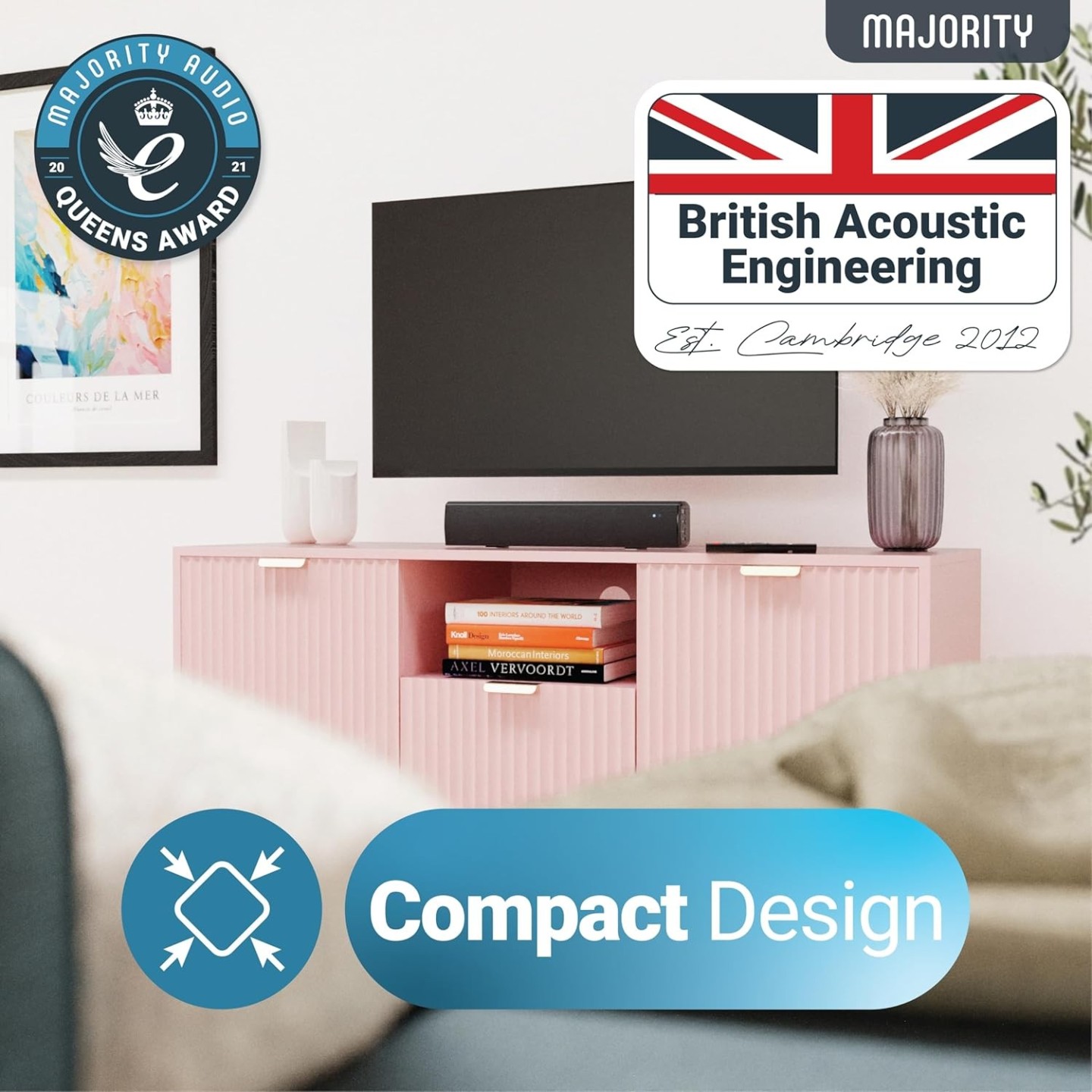Majority Bowfell Soundbar - 2.1 50W BT USB Optical (UK) — Buy in Cyprus with Fast Delivery