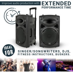 Buy QTX QR12PA 12'' Professional Portable Karaoke & PA Speaker with 2x Wireless ... in Cyprus, Nicosia, Limassol, Larnaka, Pafos