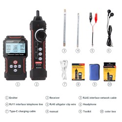 Buy Noyafa Network Tester & Tracker - NF-8209S - with PoE, Cable Length, Port Fl... in Cyprus, Nicosia, Limassol, Larnaka, Pafos