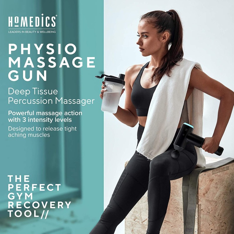 Buy HoMedics Massage Gun - PGM200 - Physio Massage Gun in Cyprus, Nicosia, Limassol, Larnaka, Pafos