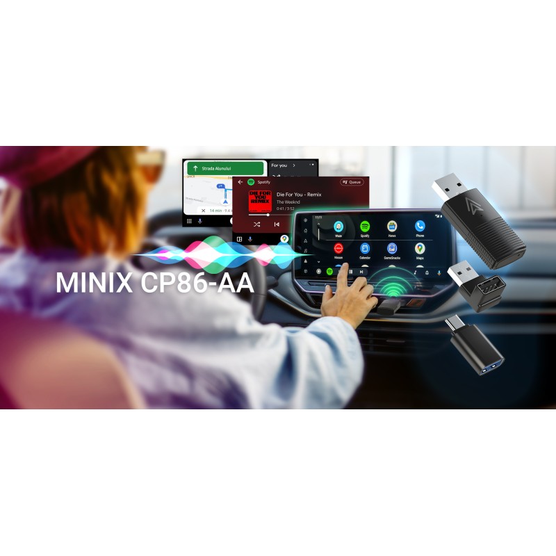 Buy MINIX Car Wired to Wireless Android Auto USB Dongle - CP86-AA - Wired to Wir... in Cyprus, Nicosia, Limassol, Larnaka, Pafos