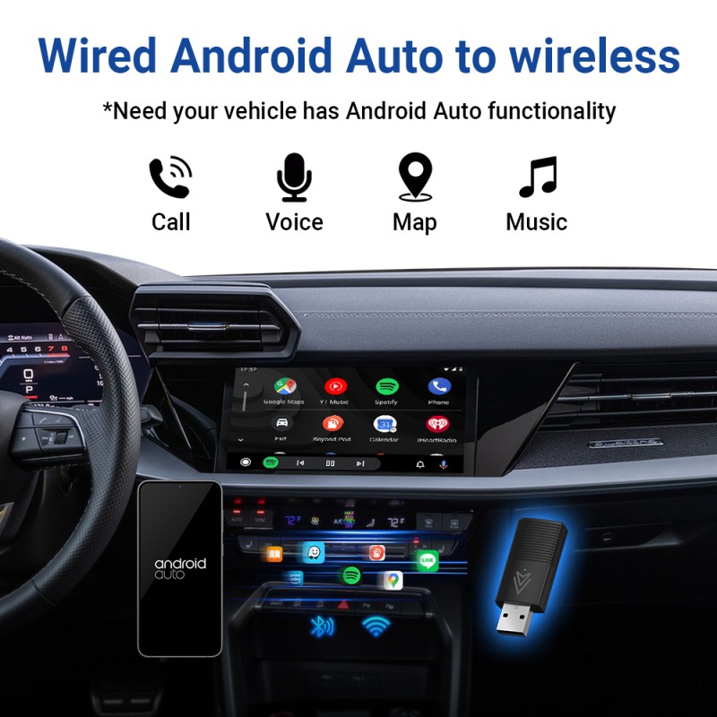 Buy MINIX Car Wired to Wireless Android Auto USB Dongle - CP86-AA - Wired to Wir... in Cyprus, Nicosia, Limassol, Larnaka, Pafos