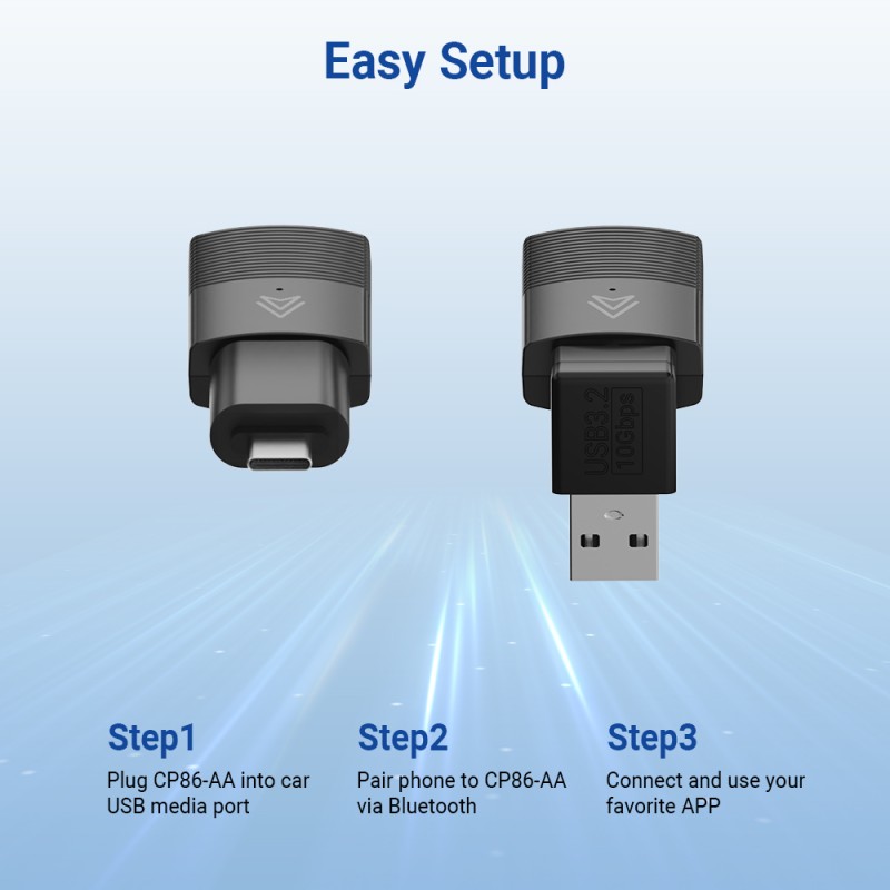 Buy MINIX Car Wired to Wireless Android Auto USB Dongle - CP86-AA - Wired to Wir... in Cyprus, Nicosia, Limassol, Larnaka, Pafos