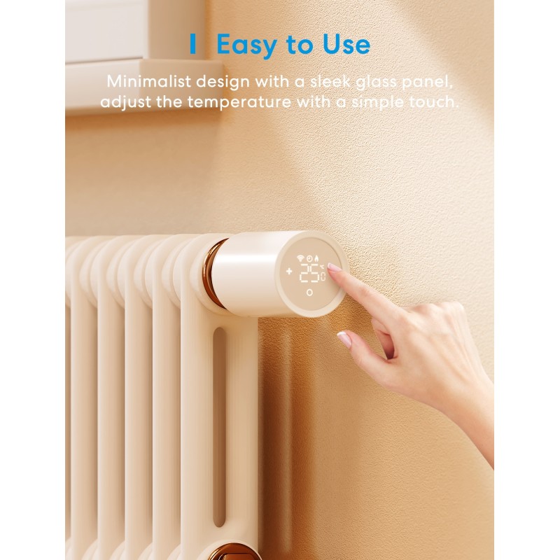 Buy Meross Homekit Smart Wi-Fi Thermostat Valve - MTS150HK-EU - Homekit Smart Wi... in Cyprus, Nicosia, Limassol, Larnaka, Pafos