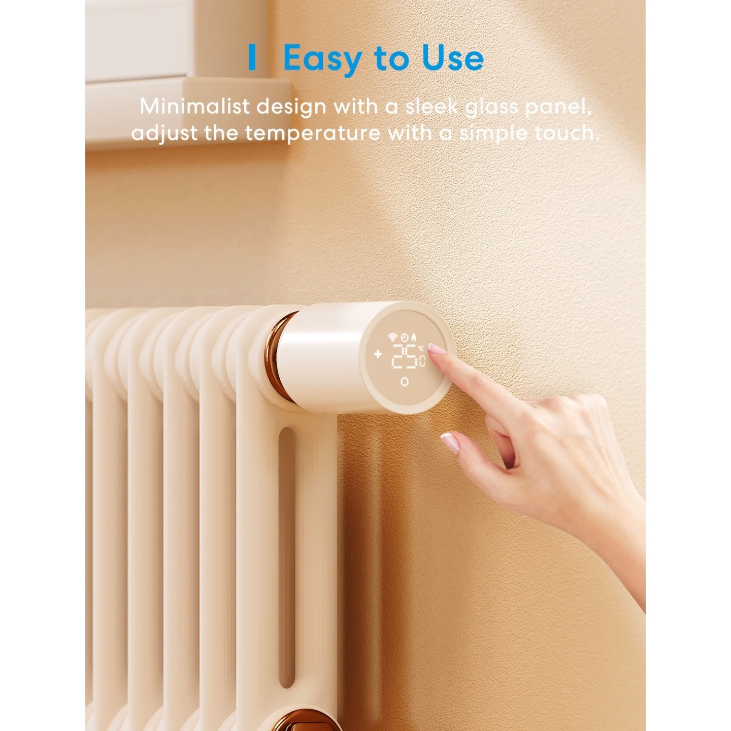 Meross Homekit Smart Wi-Fi Thermostat Valve - MTS150HK-EU - Homekit Smart Wi-Fi Thermostat Valve