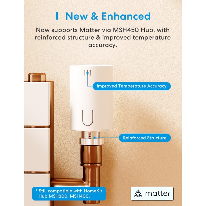 Buy Meross Homekit Smart Wi-Fi Thermostat Valve - MTS150HK-EU - Homekit Smart Wi... in Cyprus, Nicosia, Limassol, Larnaka, Pafos