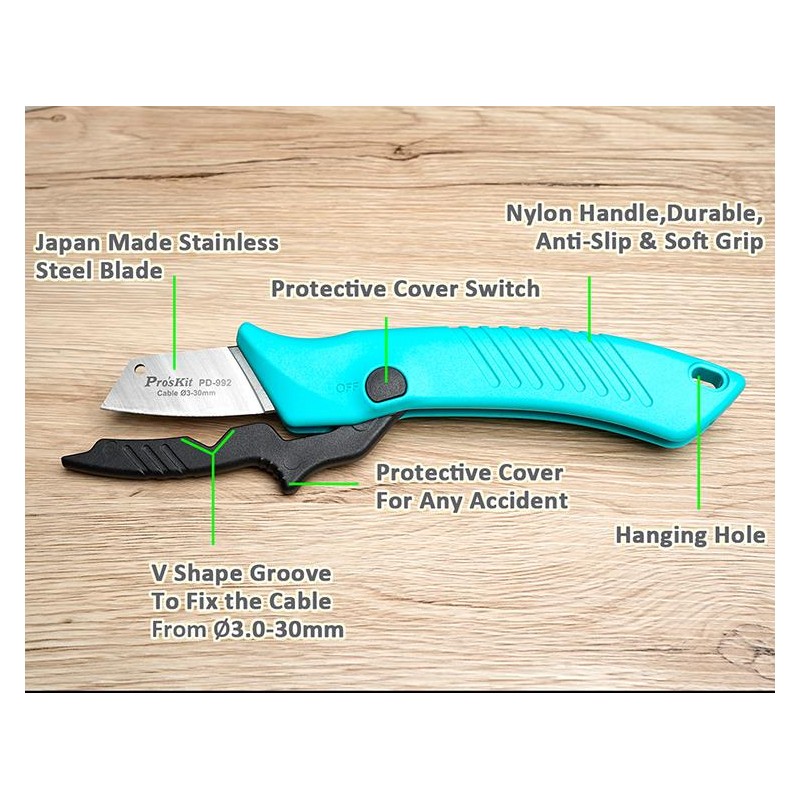 Buy Proskit Knife - PD-992 - Knife for Electricians in Cyprus, Nicosia, Limassol, Larnaka, Pafos