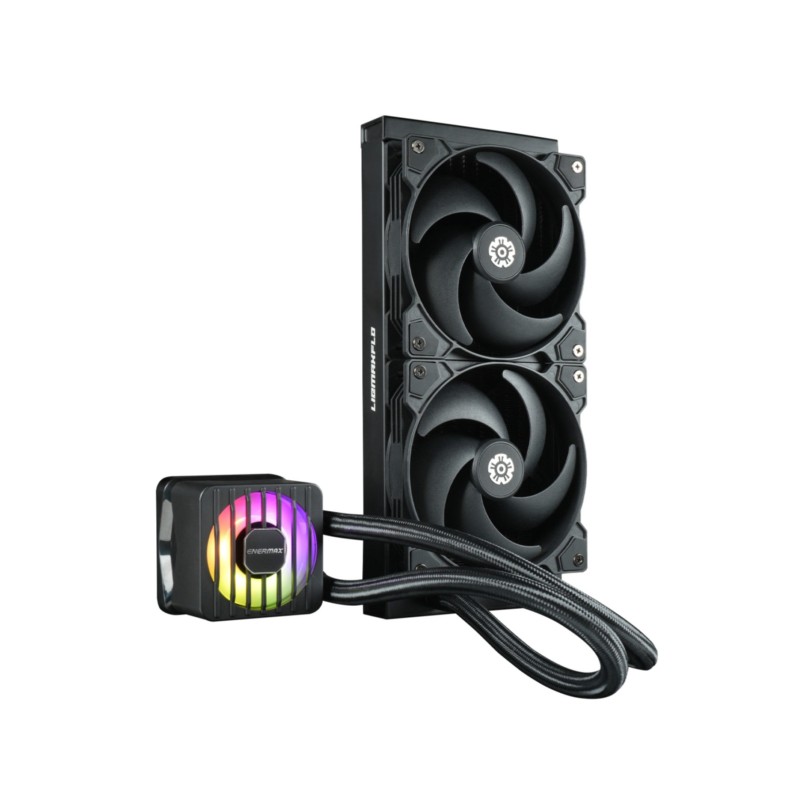 Buy Enermax LIQMAXFLO SR ELC-LMF240-SF - 240mm AIO Liquid CPU Cooler, 2x120mm PW... in Cyprus, Nicosia, Limassol, Larnaka, Pafos