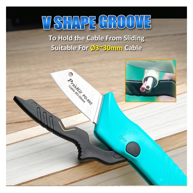 Buy Proskit Knife - PD-992 - Knife for Electricians in Cyprus, Nicosia, Limassol, Larnaka, Pafos