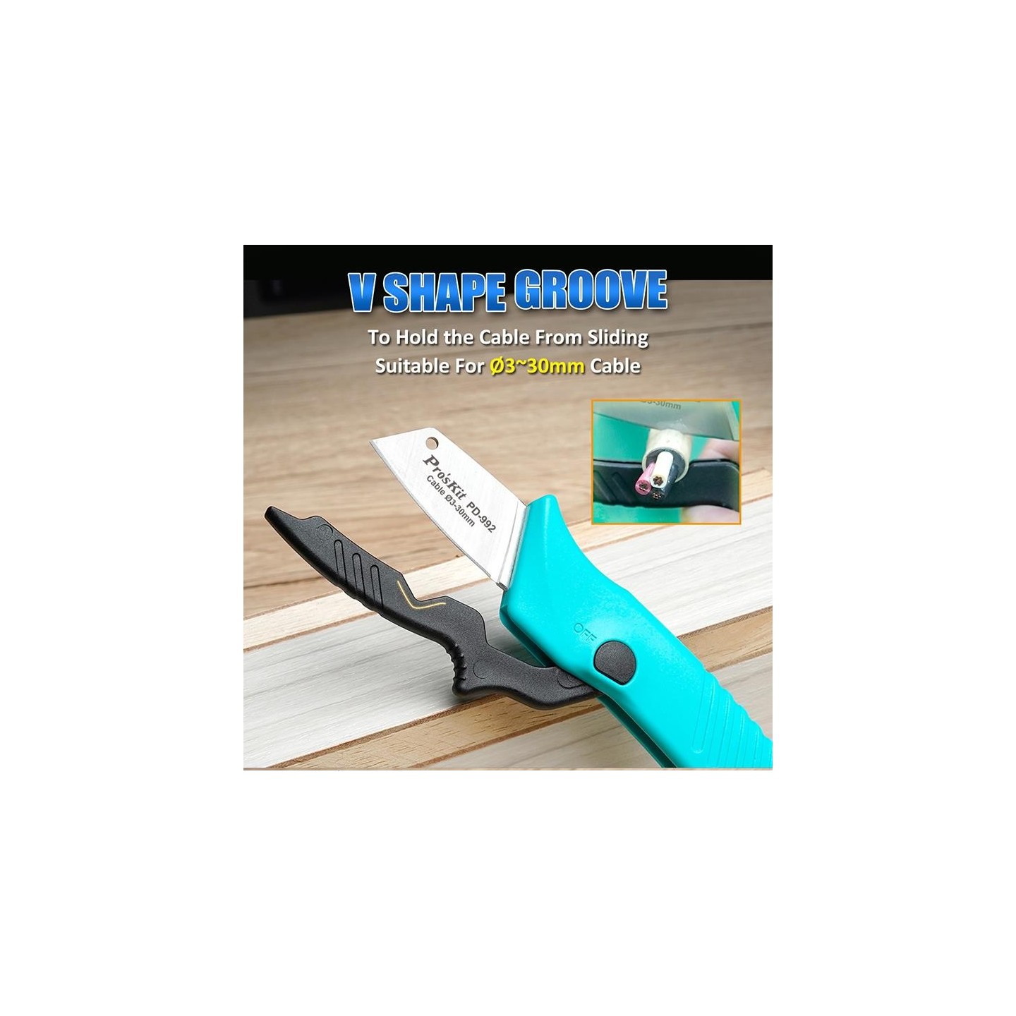 Proskit Knife - PD-992 - Knife for Electricians — Buy in Cyprus with Fast Delivery