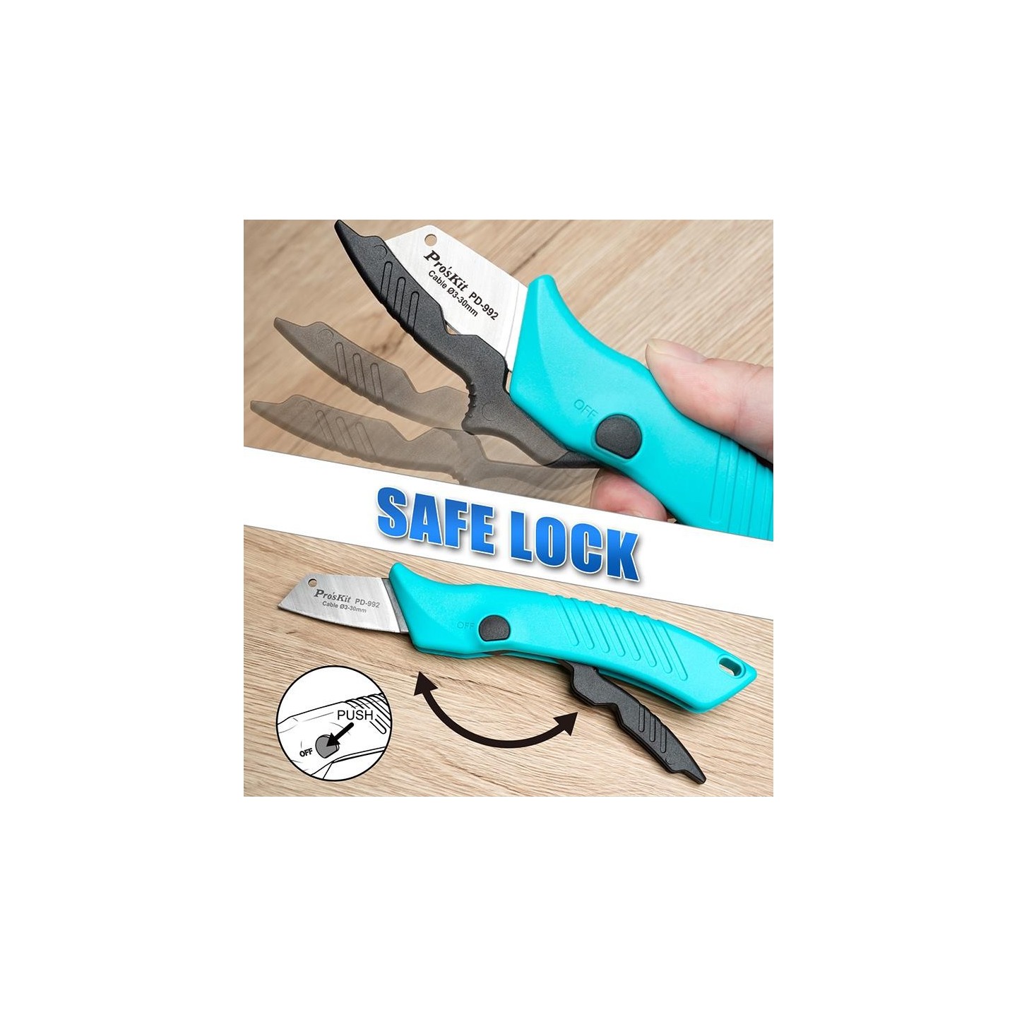 Proskit Knife - PD-992 - Knife for Electricians — Buy in Cyprus with Fast Delivery